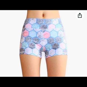 SOUTEAM Women High Wasit Shorts Stretchy Shaping Yoga Pants